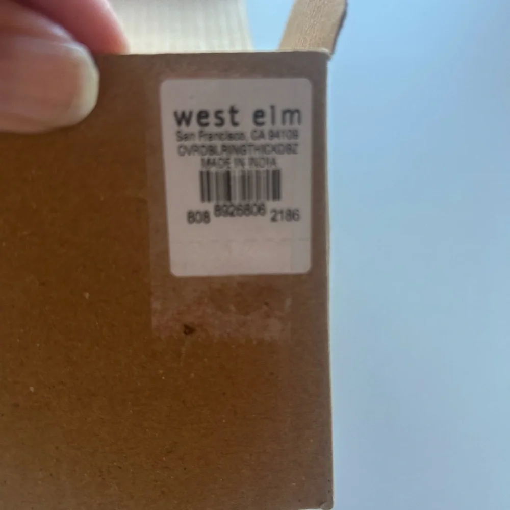 West Elm Black Curtain Clip Rings Set